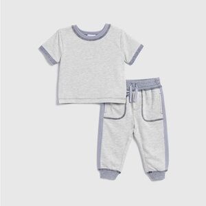 Splendid, Infant Boy Cloud Trim 2pc Jogger Set, NWT, Size 3-6mo